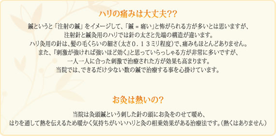 はり・灸の説明